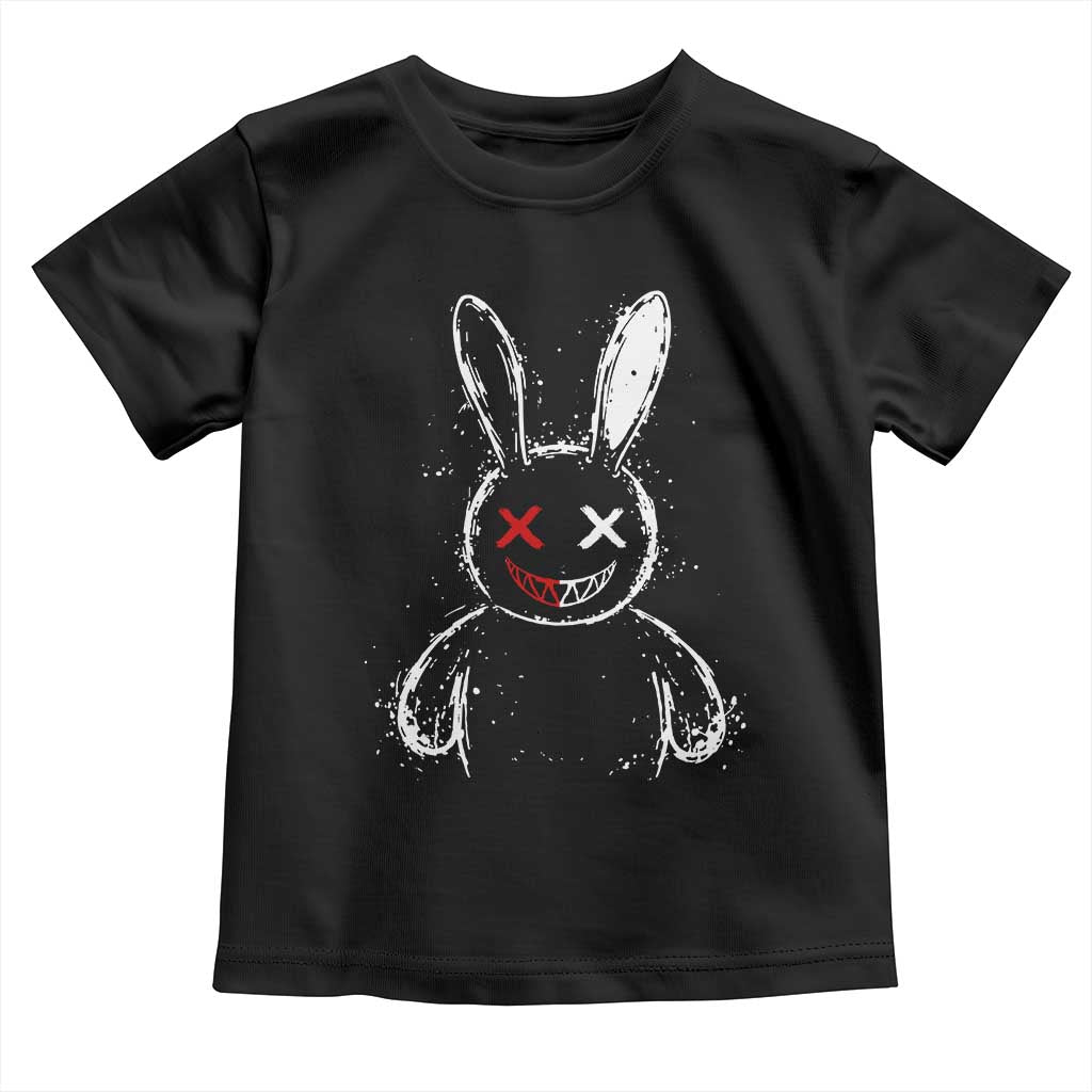 Creepy Cute Bunny Toddler T Shirt Rabbit Alt Goth Grunge Horror Aesthetic - Wonder Print Shop