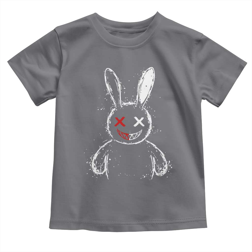 Creepy Cute Bunny Toddler T Shirt Rabbit Alt Goth Grunge Horror Aesthetic - Wonder Print Shop