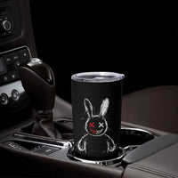 Creepy Cute Bunny Tumbler Cup Rabbit Alt Goth Grunge Horror Aesthetic - Wonder Print Shop