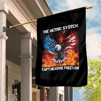 Funny Bald Eagle 4th of July Garden Flag The Metric System Cant Measure Freedom American Flag - Wonder Print Shop