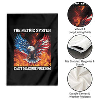 Funny Bald Eagle 4th of July Garden Flag The Metric System Cant Measure Freedom American Flag - Wonder Print Shop
