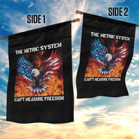 Funny Bald Eagle 4th of July Garden Flag The Metric System Cant Measure Freedom American Flag - Wonder Print Shop