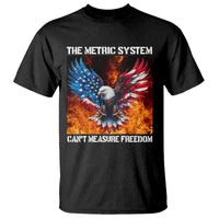 Funny Bald Eagle 4th of July T Shirt The Metric System Cant Measure Freedom American Flag - Wonder Print Shop