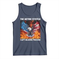 Funny Bald Eagle 4th of July Tank Top The Metric System Cant Measure Freedom American Flag - Wonder Print Shop