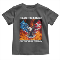 Funny Bald Eagle 4th of July Toddler T Shirt The Metric System Cant Measure Freedom American Flag - Wonder Print Shop