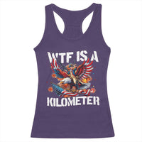 Funny 4th Of July WTF Is A Kilometer Racerback Tank Top USA Meme Founding Father Patriotic - Wonder Print Shop