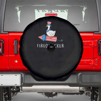 Funny July 4th Goose Spare Tire Cover Patriotic Goose Firework Firequacker Independence Day - Wonder Print Shop