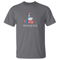 Funny July 4th Goose T Shirt Patriotic Goose Firework Firequacker Independence Day - Wonder Print Shop