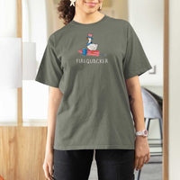 Funny July 4th Goose T Shirt For Women Patriotic Goose Firework Firequacker Independence Day - Wonder Print Shop