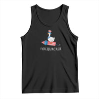 Funny July 4th Goose Tank Top Patriotic Goose Firework Firequacker Independence Day - Wonder Print Shop