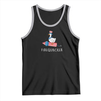 Funny July 4th Goose Tank Top Patriotic Goose Firework Firequacker Independence Day - Wonder Print Shop