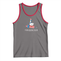 Funny July 4th Goose Tank Top Patriotic Goose Firework Firequacker Independence Day - Wonder Print Shop