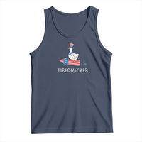 Funny July 4th Goose Tank Top Patriotic Goose Firework Firequacker Independence Day - Wonder Print Shop