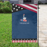 Funny July 4th Goose Garden Flag Patriotic Goose Firework Firequacker Independence Day