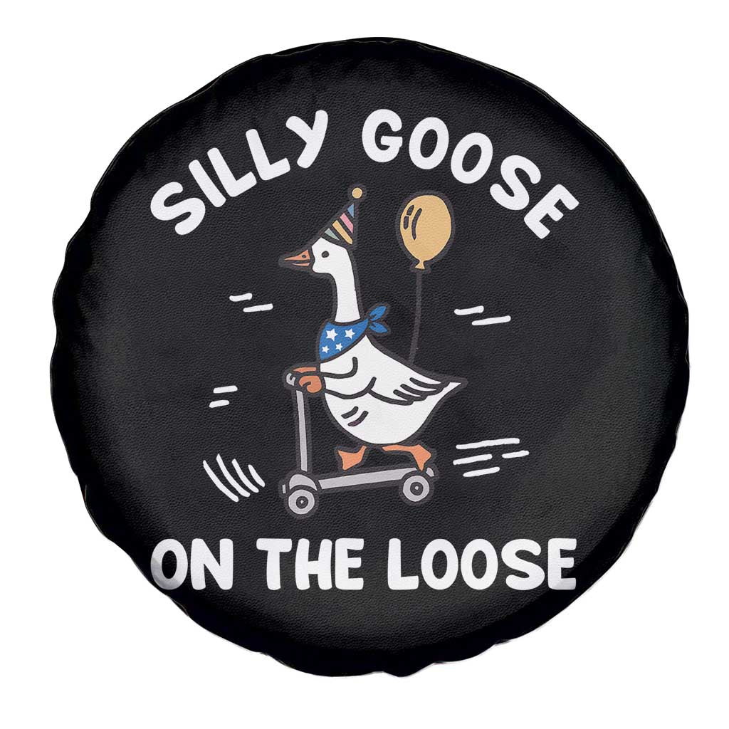 Funny Silly Goose Spare Tire Cover Goose On The Loose Animal Humor
