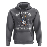 Funny Silly Goose Hoodie Goose On The Loose Animal Humor