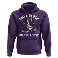 Funny Silly Goose Hoodie Goose On The Loose Animal Humor
