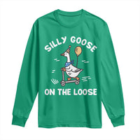 Funny Silly Goose Long Sleeve Shirt Goose On The Loose Animal Humor