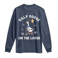 Funny Silly Goose Long Sleeve Shirt Goose On The Loose Animal Humor