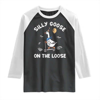 Funny Silly Goose Raglan Shirt Goose On The Loose Animal Humor