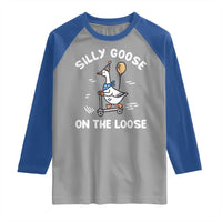 Funny Silly Goose Raglan Shirt Goose On The Loose Animal Humor