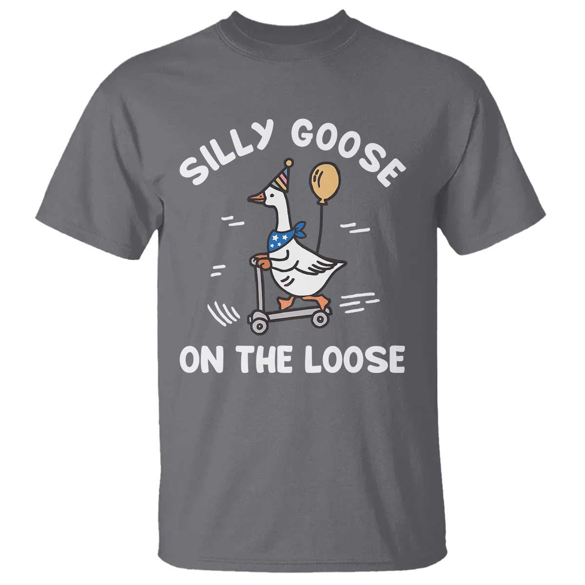 Funny Silly Goose T Shirt Goose On The Loose Animal Humor
