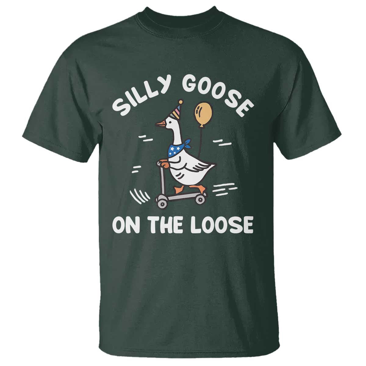 Funny Silly Goose T Shirt Goose On The Loose Animal Humor