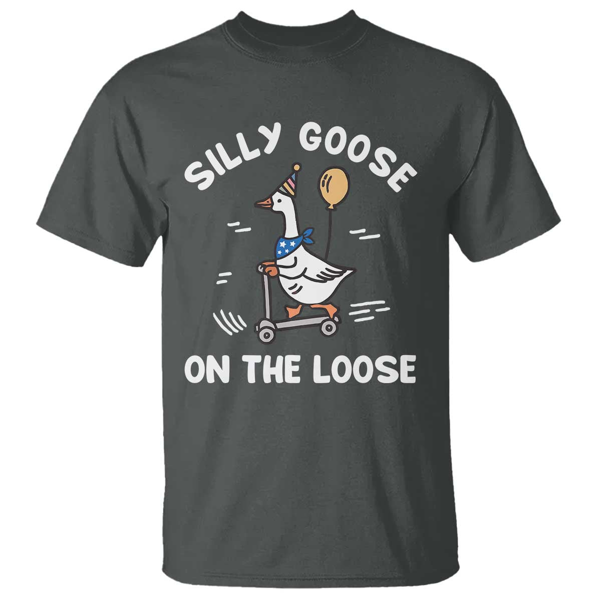 Funny Silly Goose T Shirt Goose On The Loose Animal Humor