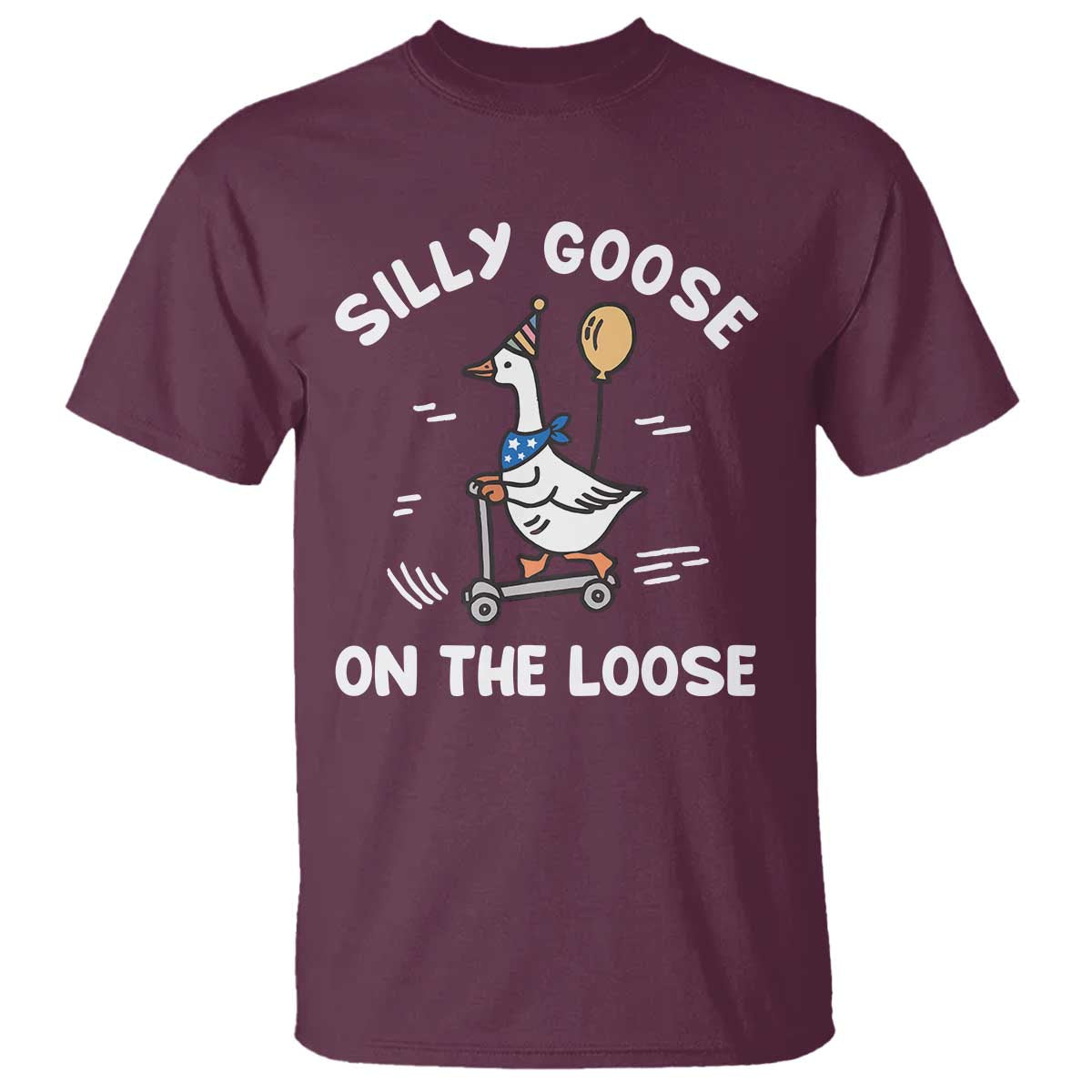 Funny Silly Goose T Shirt Goose On The Loose Animal Humor