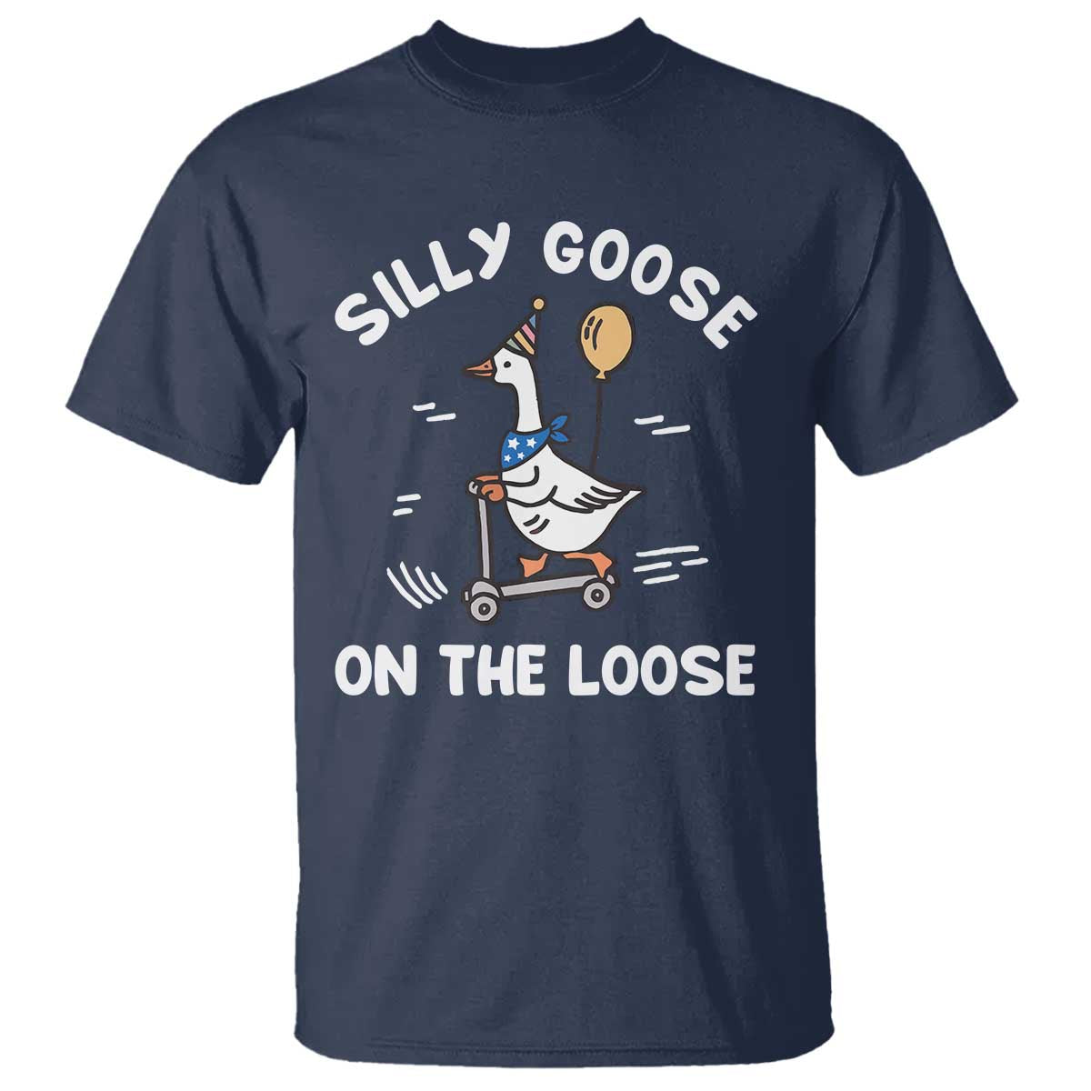 Funny Silly Goose T Shirt Goose On The Loose Animal Humor