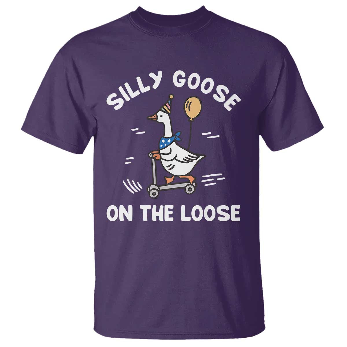 Funny Silly Goose T Shirt Goose On The Loose Animal Humor