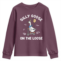 Funny Silly Goose Youth Sweatshirt Goose On The Loose Animal Humor
