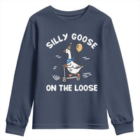 Funny Silly Goose Youth Sweatshirt Goose On The Loose Animal Humor