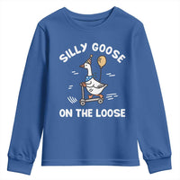 Funny Silly Goose Youth Sweatshirt Goose On The Loose Animal Humor