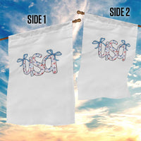 Coquette USA Garden Flag Patriotic American Girl 4th of July - Wonder Print Shop