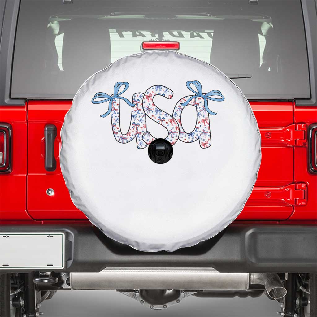 Coquette USA Spare Tire Cover Patriotic American Girl 4th of July - Wonder Print Shop