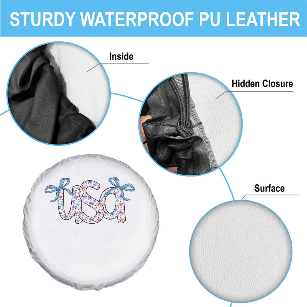 Coquette USA Spare Tire Cover Patriotic American Girl 4th of July - Wonder Print Shop