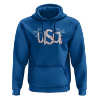 Coquette USA Hoodie Patriotic American Girl 4th of July - Wonder Print Shop