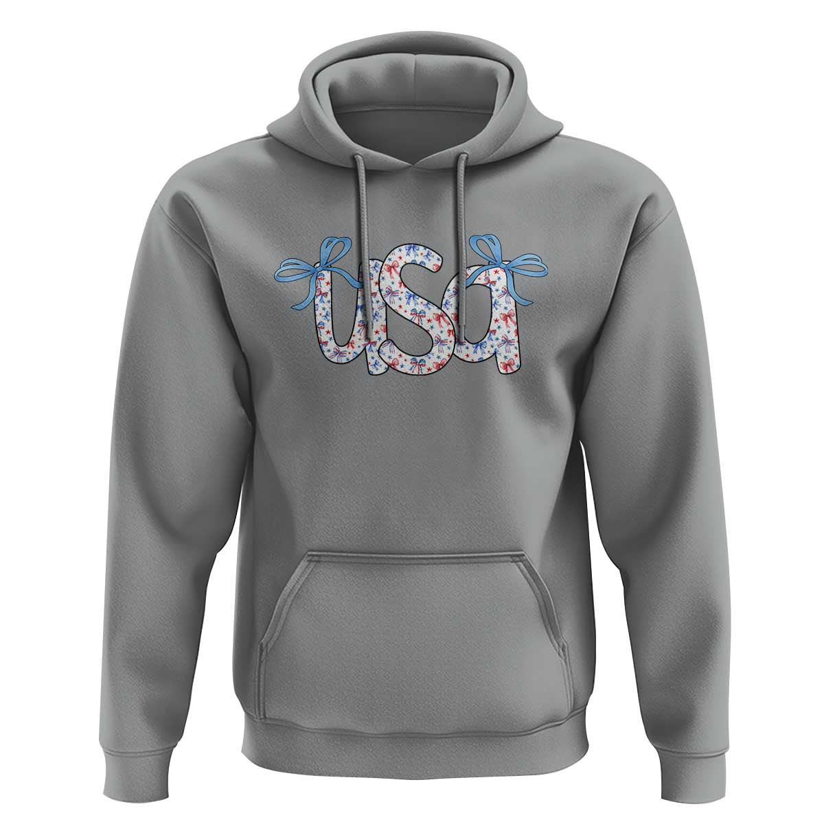 Coquette USA Hoodie Patriotic American Girl 4th of July - Wonder Print Shop