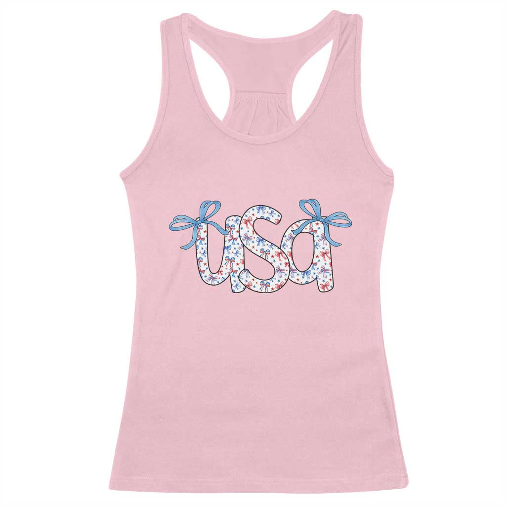 Coquette USA Racerback Tank Top Patriotic American Girl 4th of July - Wonder Print Shop