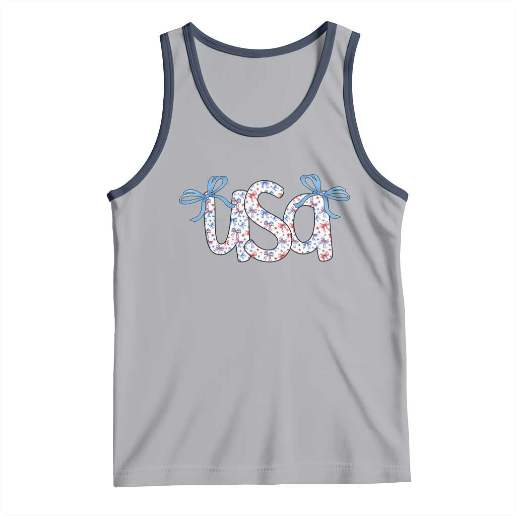 Coquette USA Tank Top Patriotic American Girl 4th of July - Wonder Print Shop