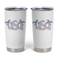 Coquette USA Tumbler Cup Patriotic American Girl 4th of July - Wonder Print Shop