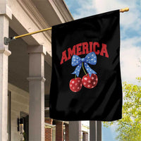 America Cherry Coquette Bow Garden Flag 4th of July Patriotic - Wonder Print Shop