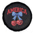America Cherry Coquette Bow Spare Tire Cover 4th of July Patriotic - Wonder Print Shop