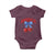 America Cherry Coquette Bow Baby Onesie 4th of July Patriotic - Wonder Print Shop