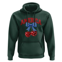 America Cherry Coquette Bow Hoodie 4th of July Patriotic - Wonder Print Shop