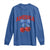 America Cherry Coquette Bow Long Sleeve Shirt 4th of July Patriotic - Wonder Print Shop