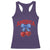 America Cherry Coquette Bow Racerback Tank Top 4th of July Patriotic - Wonder Print Shop
