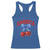 America Cherry Coquette Bow Racerback Tank Top 4th of July Patriotic - Wonder Print Shop