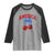 America Cherry Coquette Bow Raglan Shirt 4th of July Patriotic - Wonder Print Shop